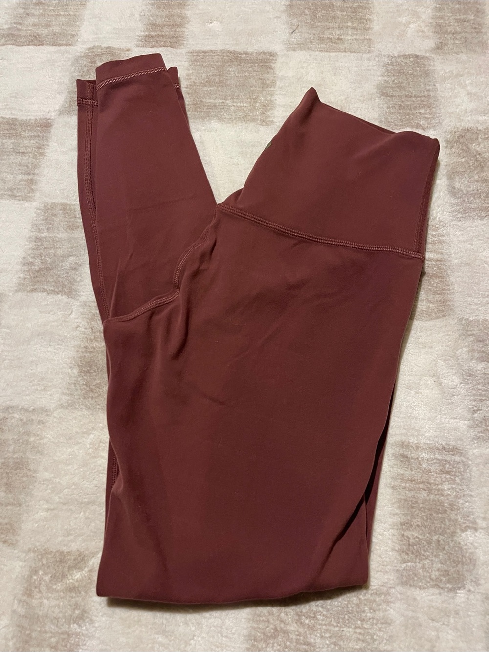 lululemon athletica align Deep Burgundy High-Rise Leggings 7/8